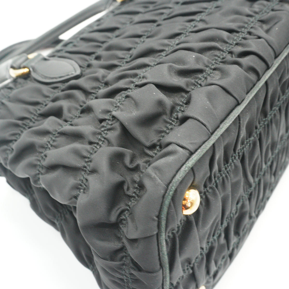Prada	Tessuto Nylon Gaufre Medium Tote Black GHW