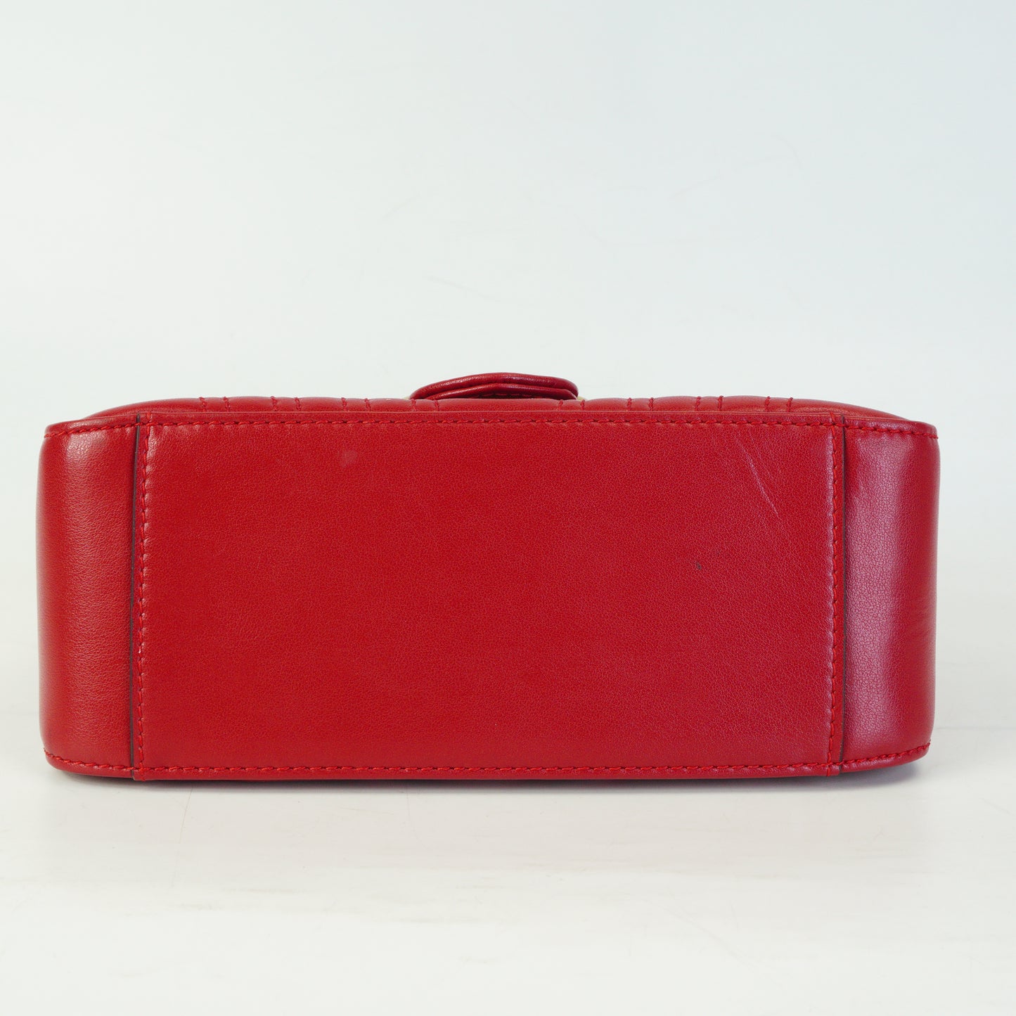 Gucci  GG Marmont Matelasse Mini Top Handle Red GHW