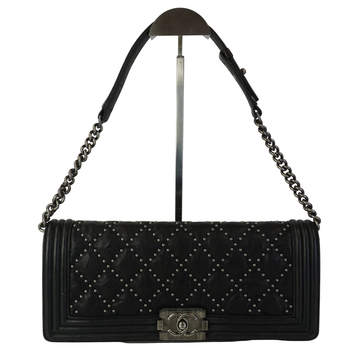 Chanel	East West Leboy Studded Black MHW