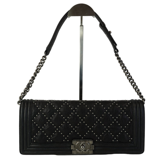 Chanel	East West Leboy Studded Black MHW