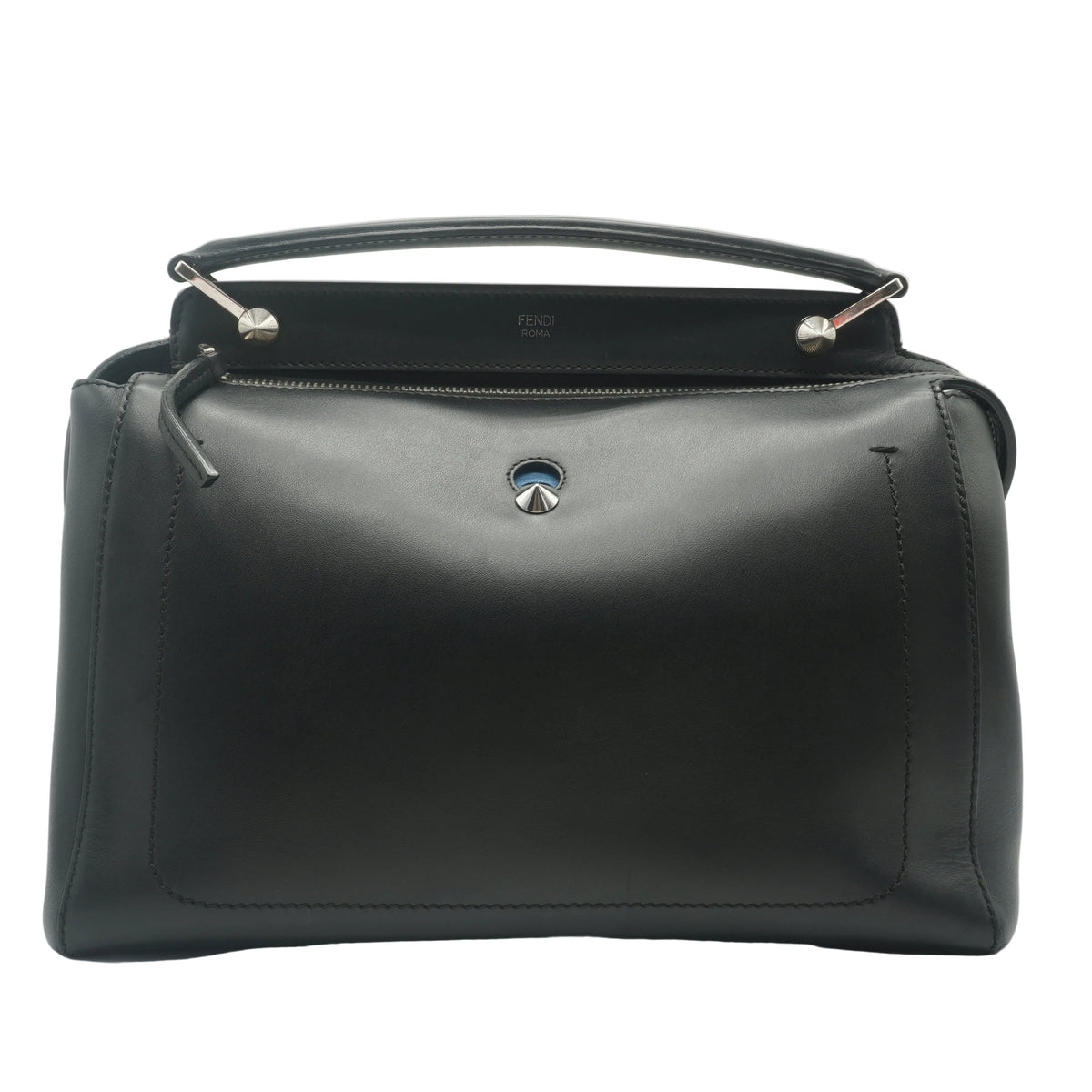 Fendi	Dotcom Satchel Bag Black Medium SHW