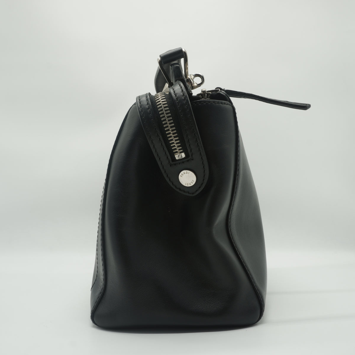 Fendi	Dotcom Satchel Bag Black Medium SHW