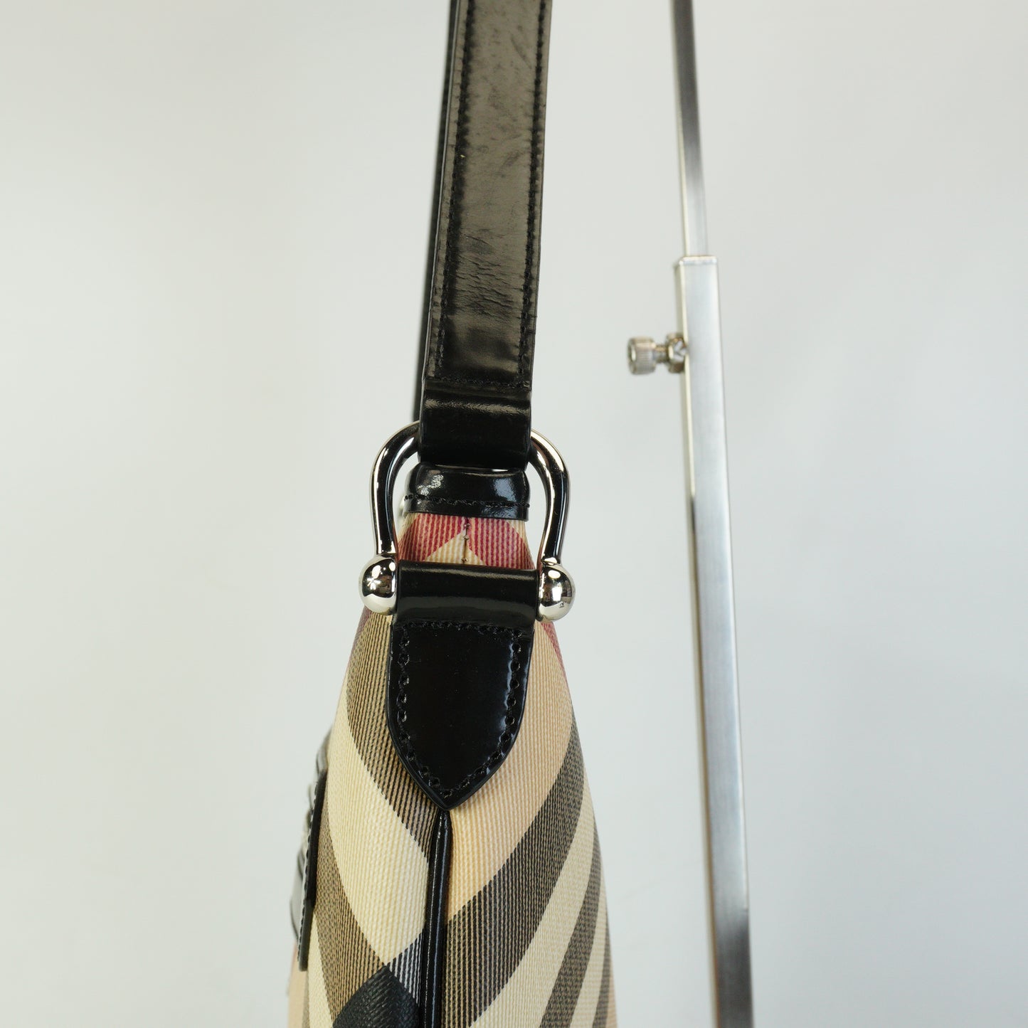 Burberry	Supernova Check Dryden Crossbody Medium Black Trims SHW