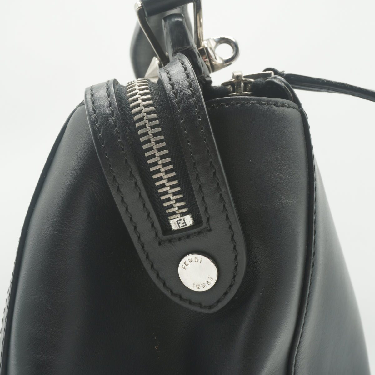 Fendi	Dotcom Satchel Bag Black Medium SHW