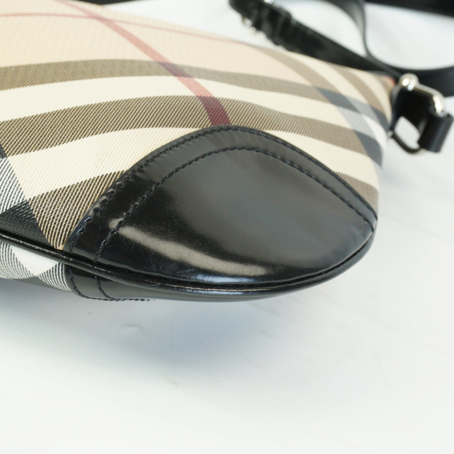 Burberry	Supernova Check Dryden Crossbody Medium Black Trims SHW