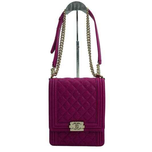 Chanel Vertical Boy Flap Bagf GHW
