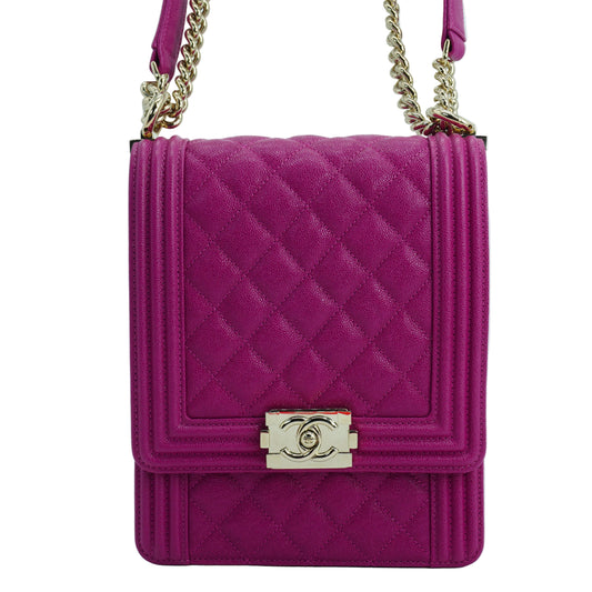 Chanel Vertical Boy Flap Bagf GHW