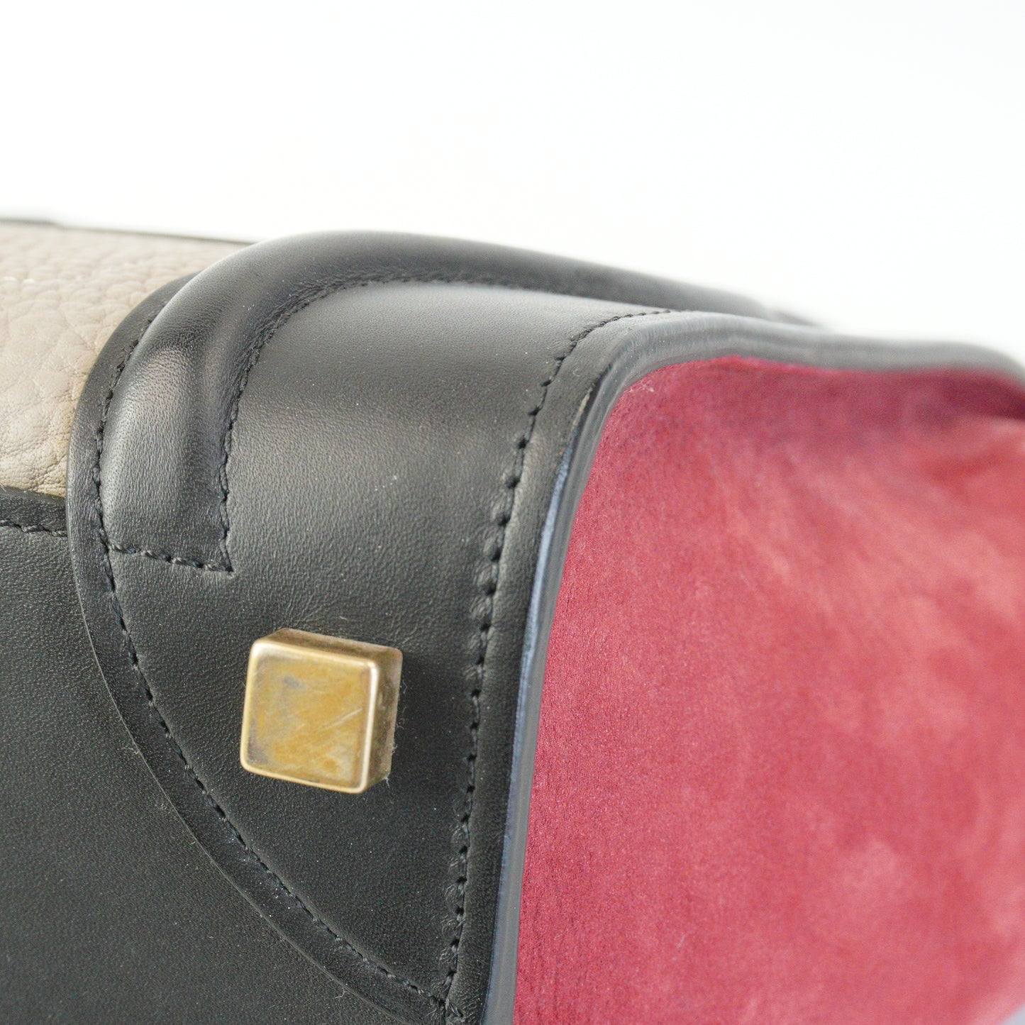 Celine Tricolor Micro Luggage Tote Medium GHW