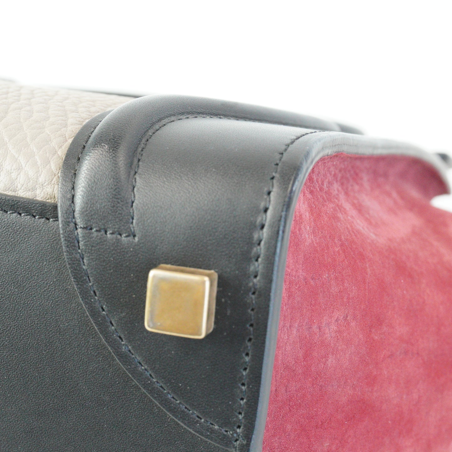 Celine Tricolor Micro Luggage Tote Medium GHW