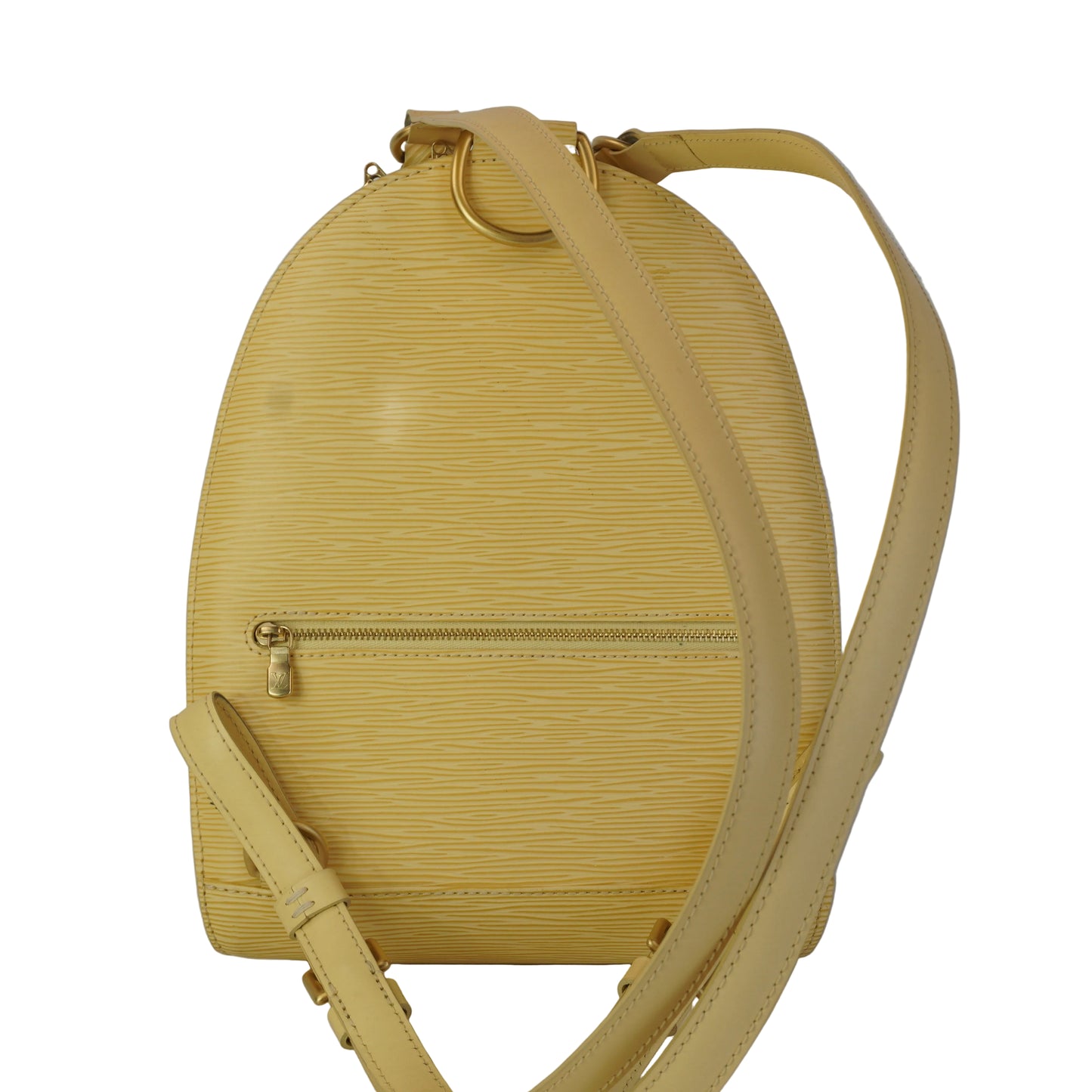Louis Vuitton	Epi Leather Mabillon Backpack Yellow