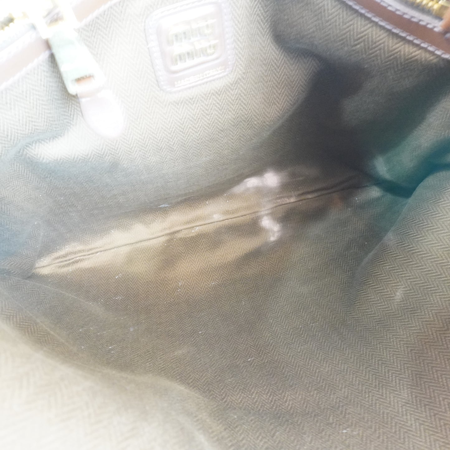 Miumiu Ivy Brown Tote