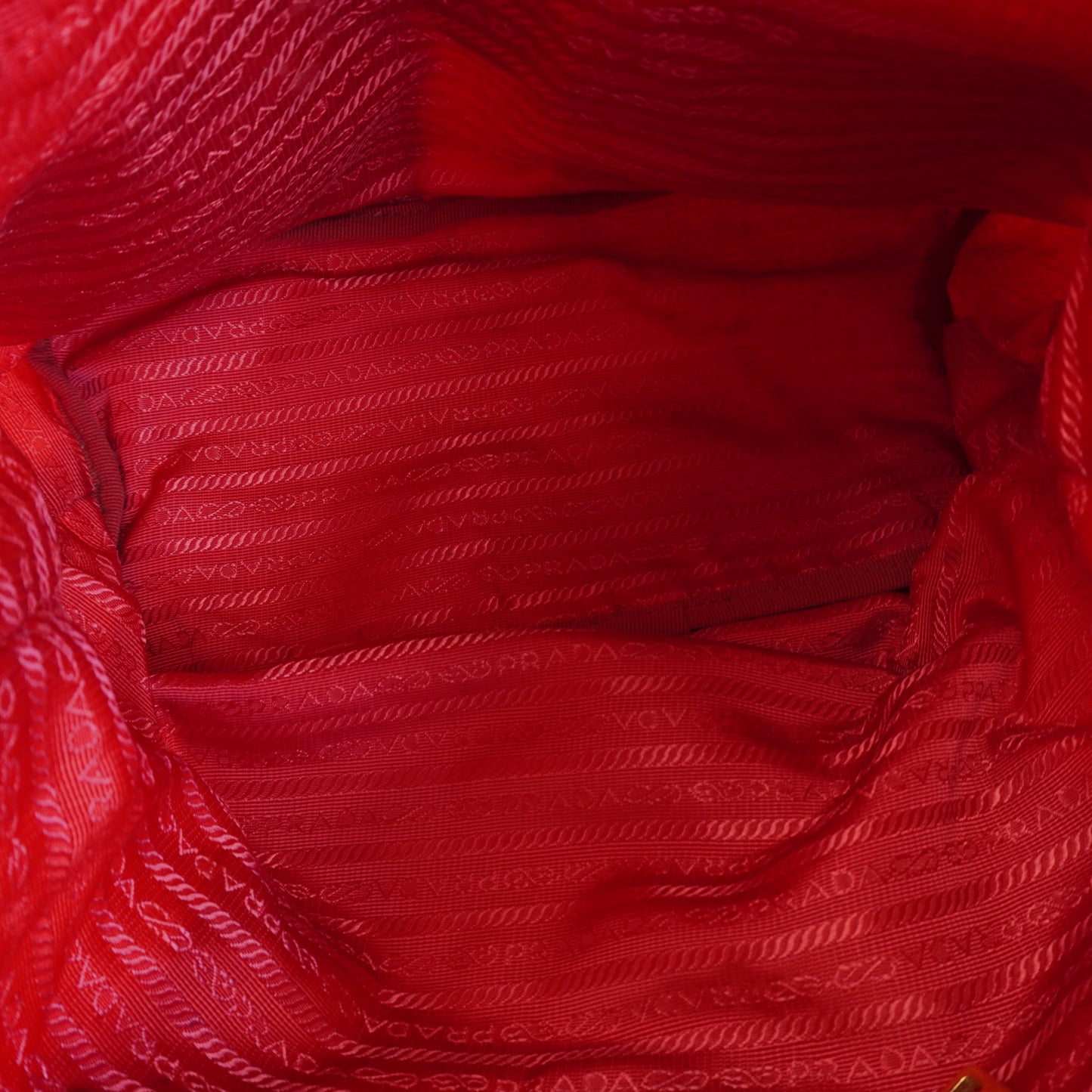 Prada  Tessuto Nylon Backpack Red