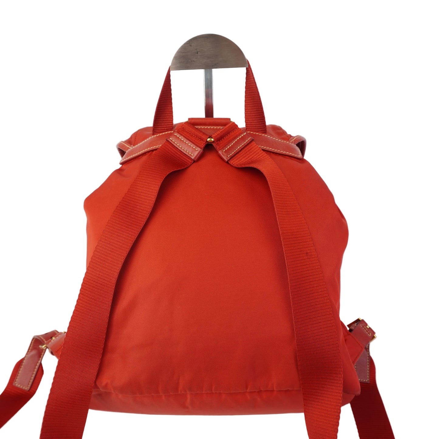Prada  Tessuto Nylon Backpack Red