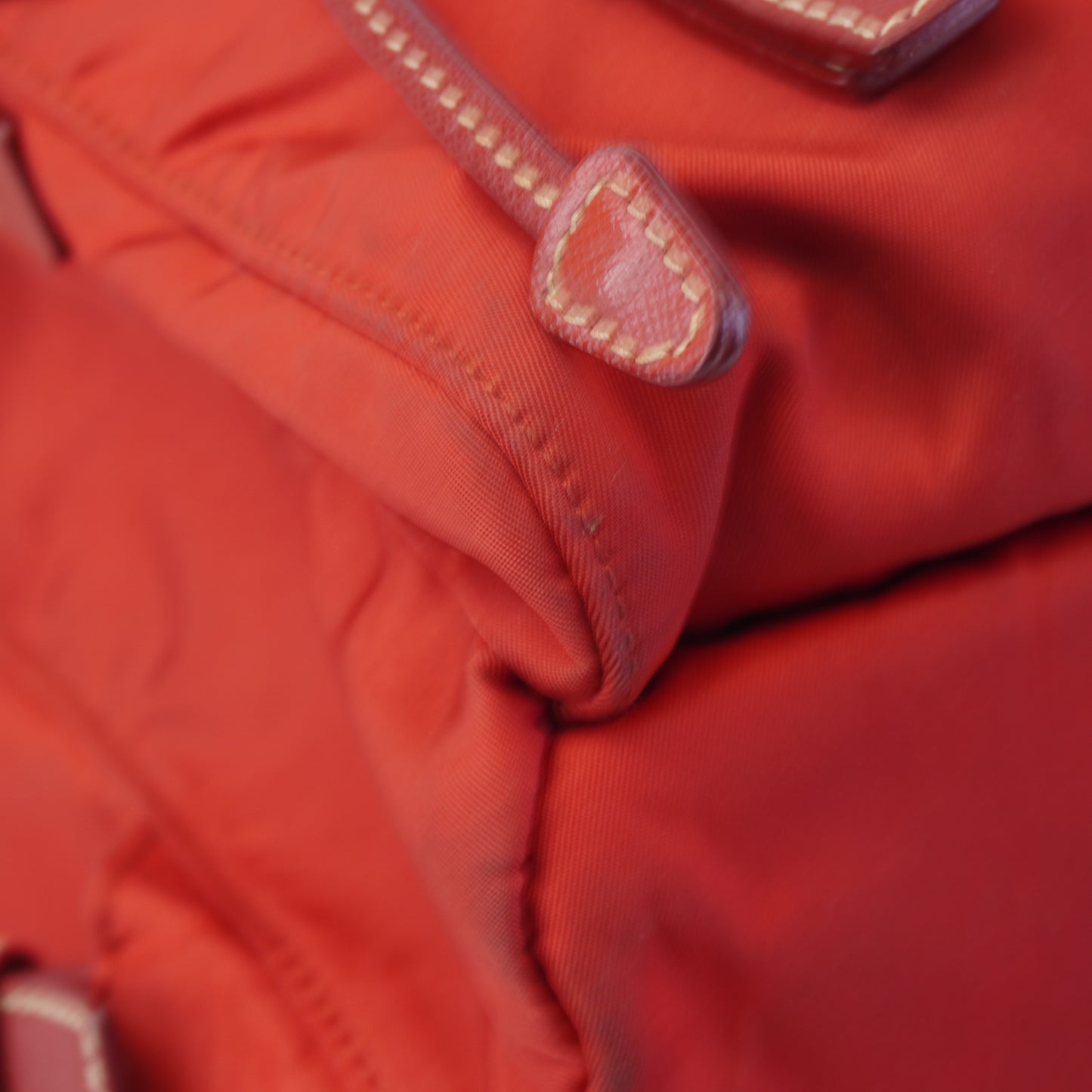 Prada  Tessuto Nylon Backpack Red