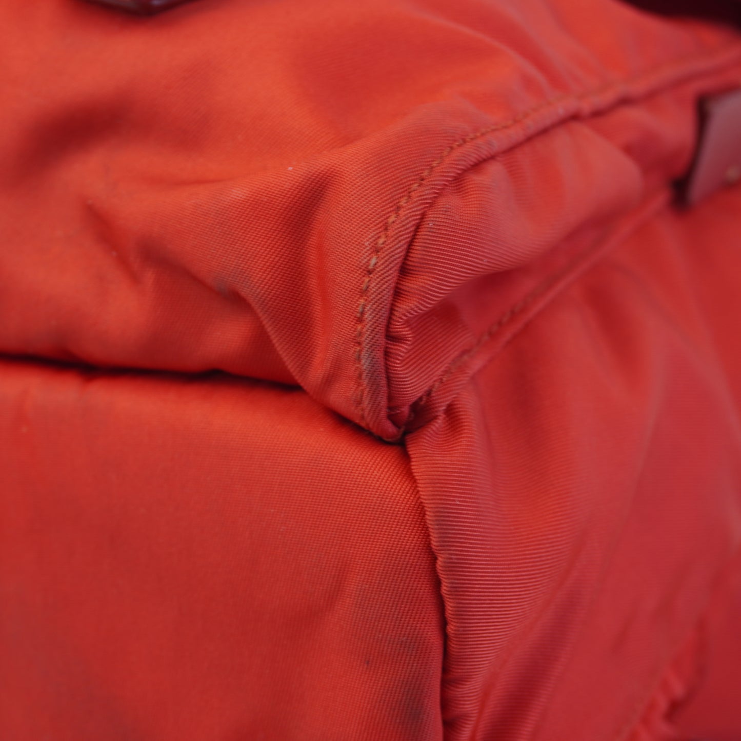 Prada  Tessuto Nylon Backpack Red