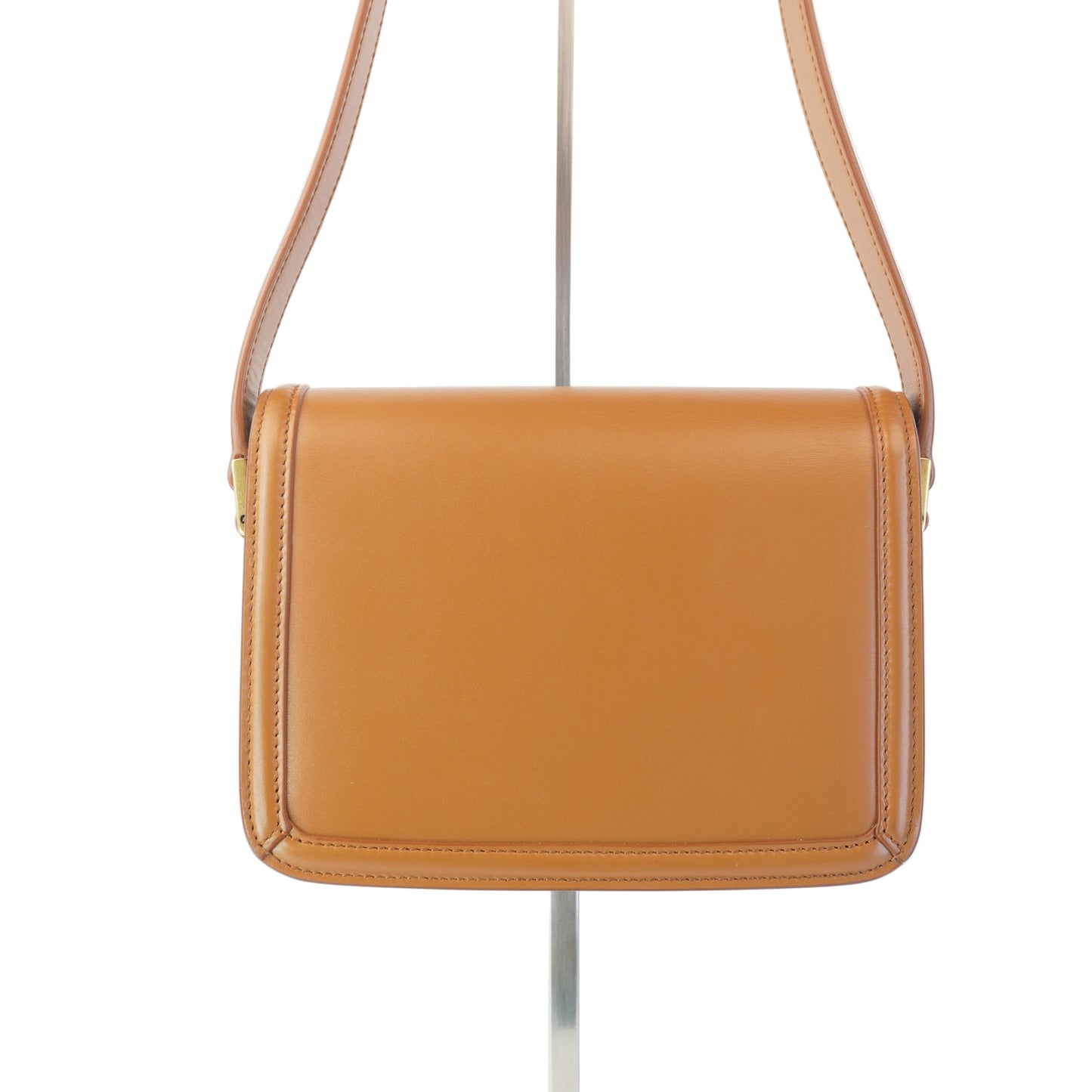 YSL	Solferino Satchel Calfskin Gold-Tone