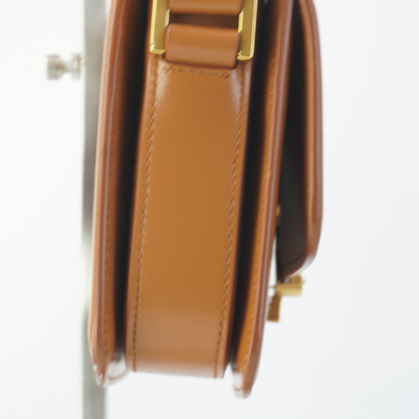 YSL	Solferino Satchel Calfskin Gold-Tone