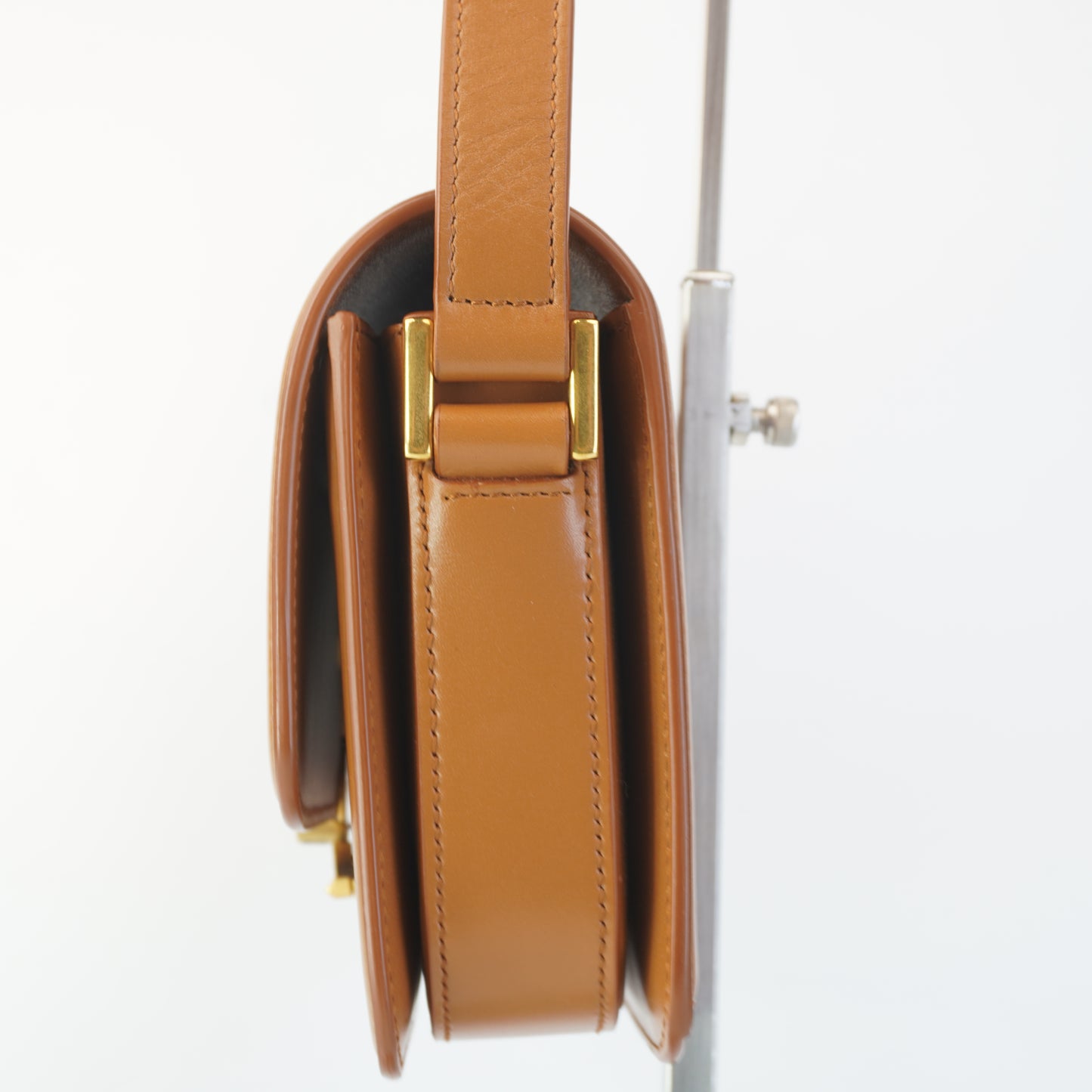 YSL	Solferino Satchel Calfskin Gold-Tone