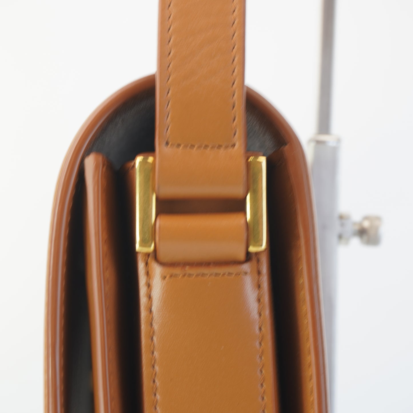 YSL	Solferino Satchel Calfskin Gold-Tone