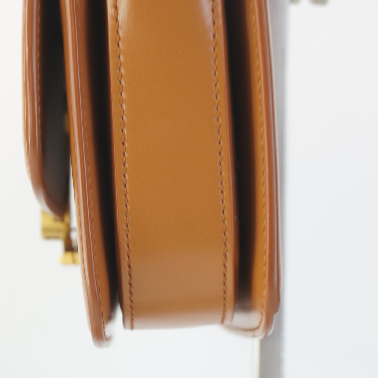 YSL	Solferino Satchel Calfskin Gold-Tone