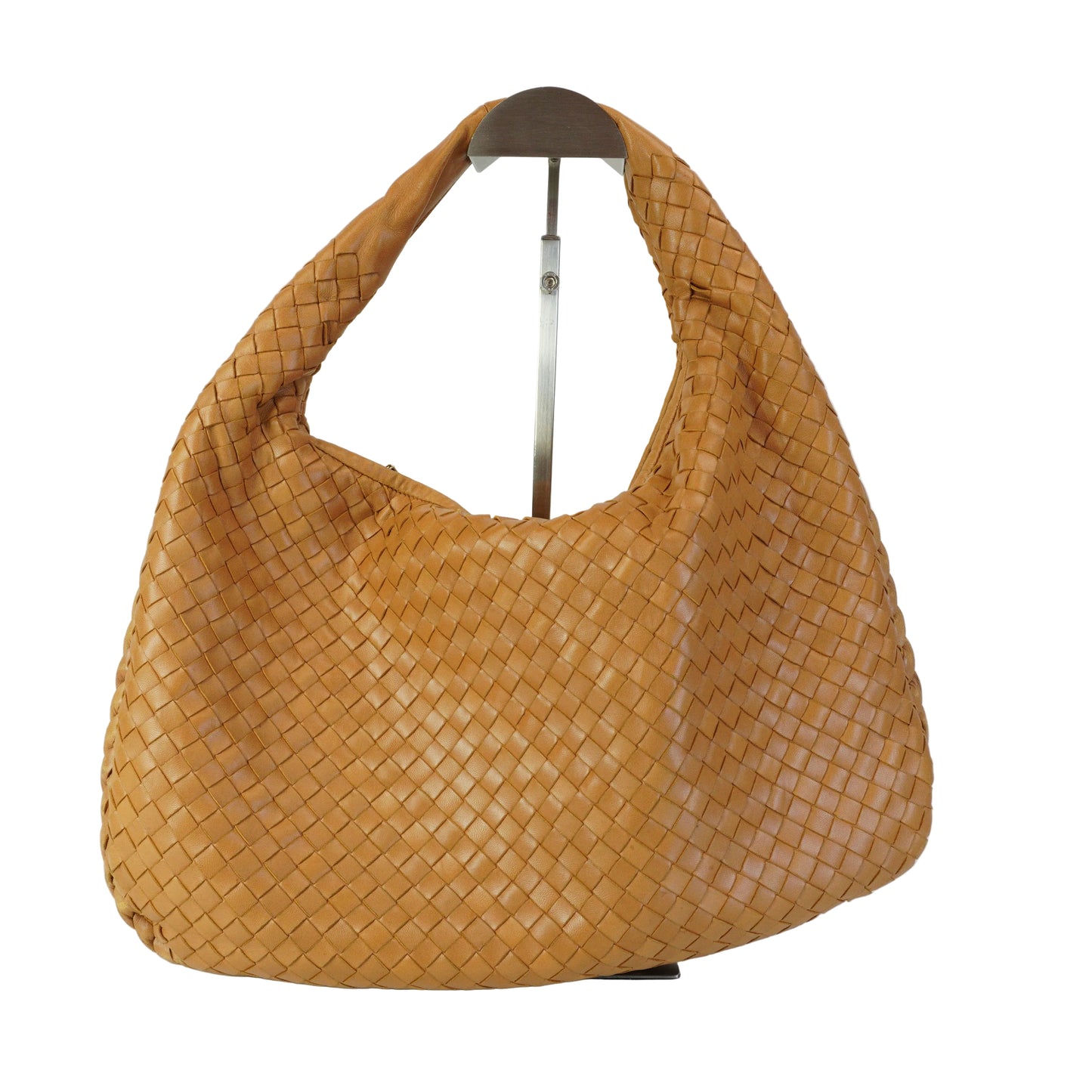 Bottega Veneta Intrecciato Hobo Bag Tan Large GHW
