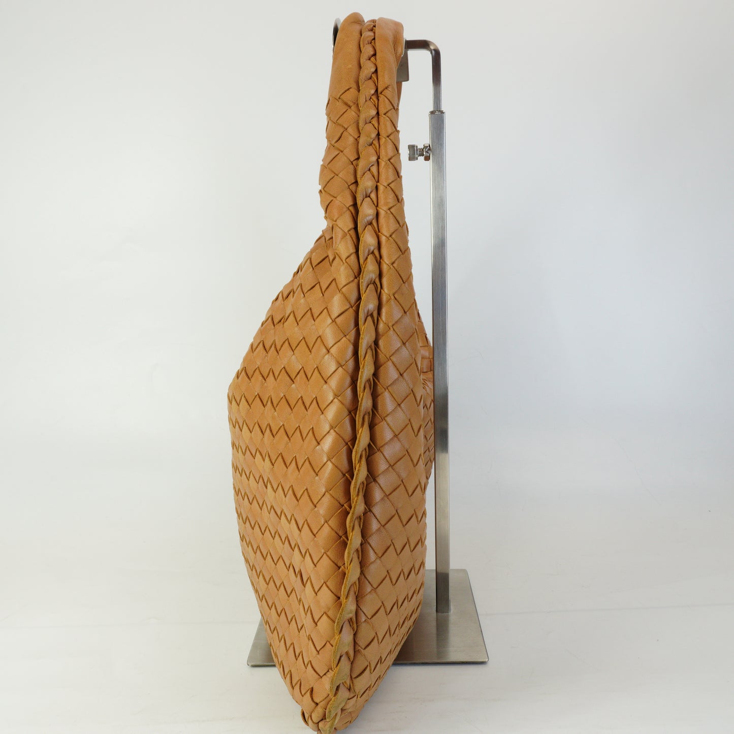 Bottega Veneta Intrecciato Hobo Bag Tan Large GHW