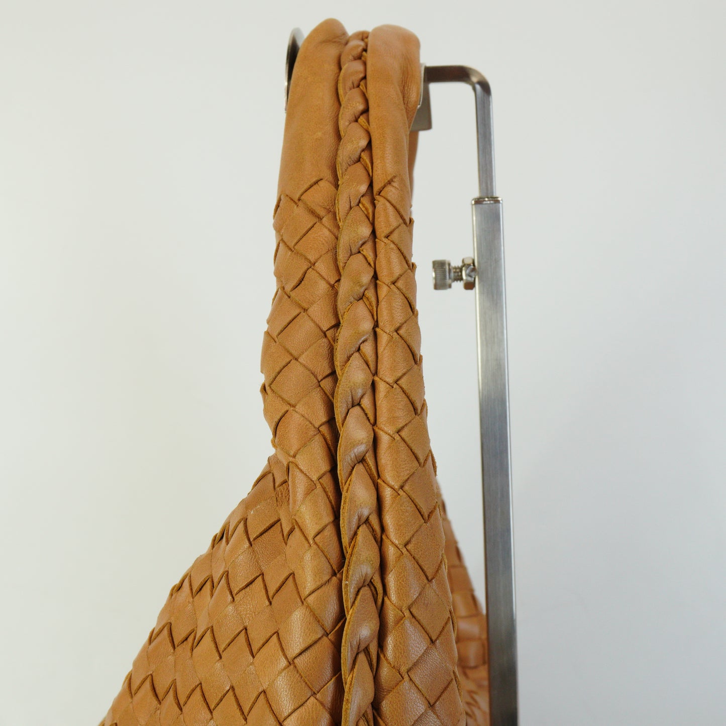 Bottega Veneta Intrecciato Hobo Bag Tan Large GHW
