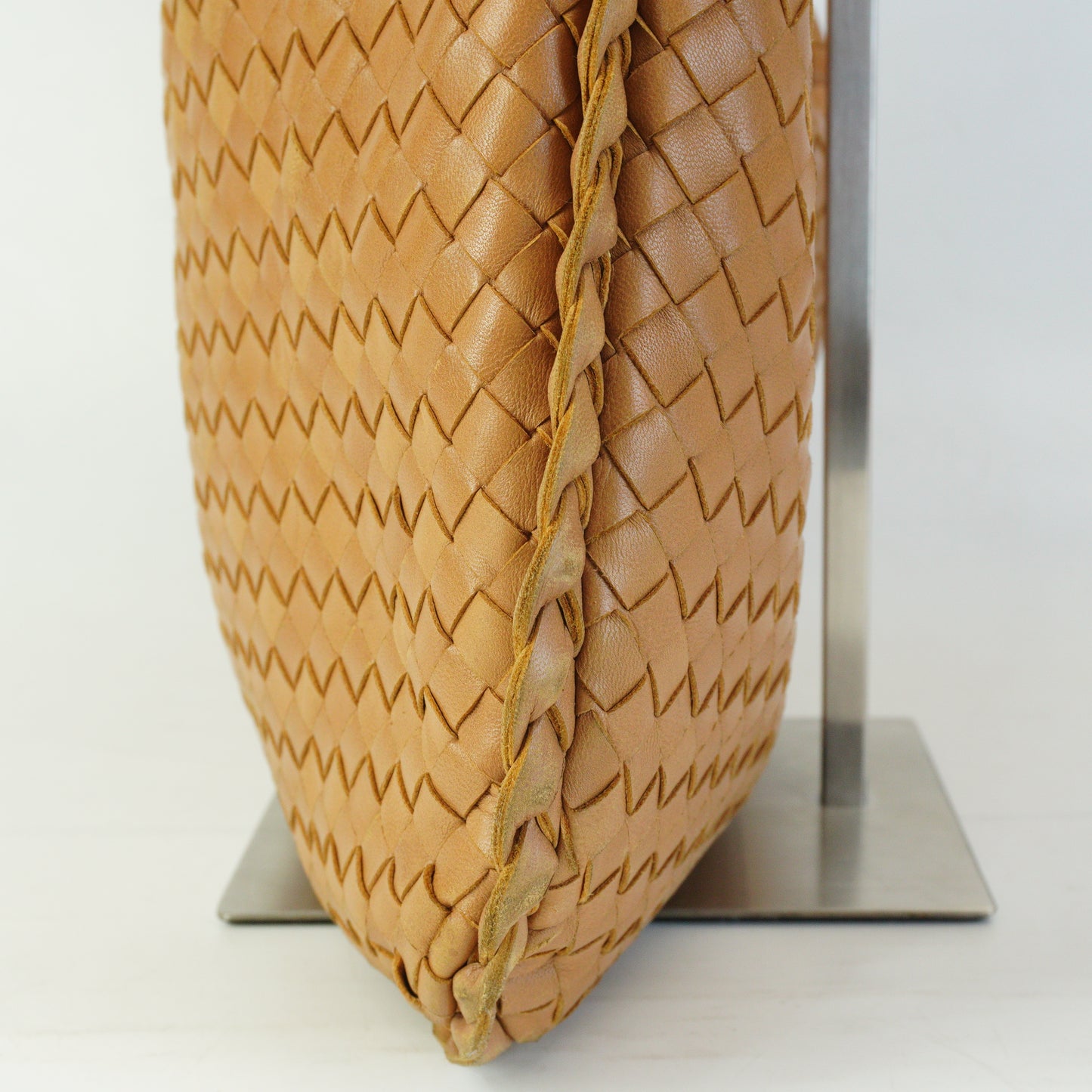 Bottega Veneta Intrecciato Hobo Bag Tan Large GHW
