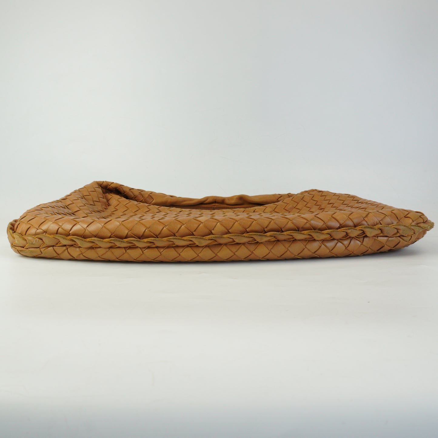 Bottega Veneta Intrecciato Hobo Bag Tan Large GHW
