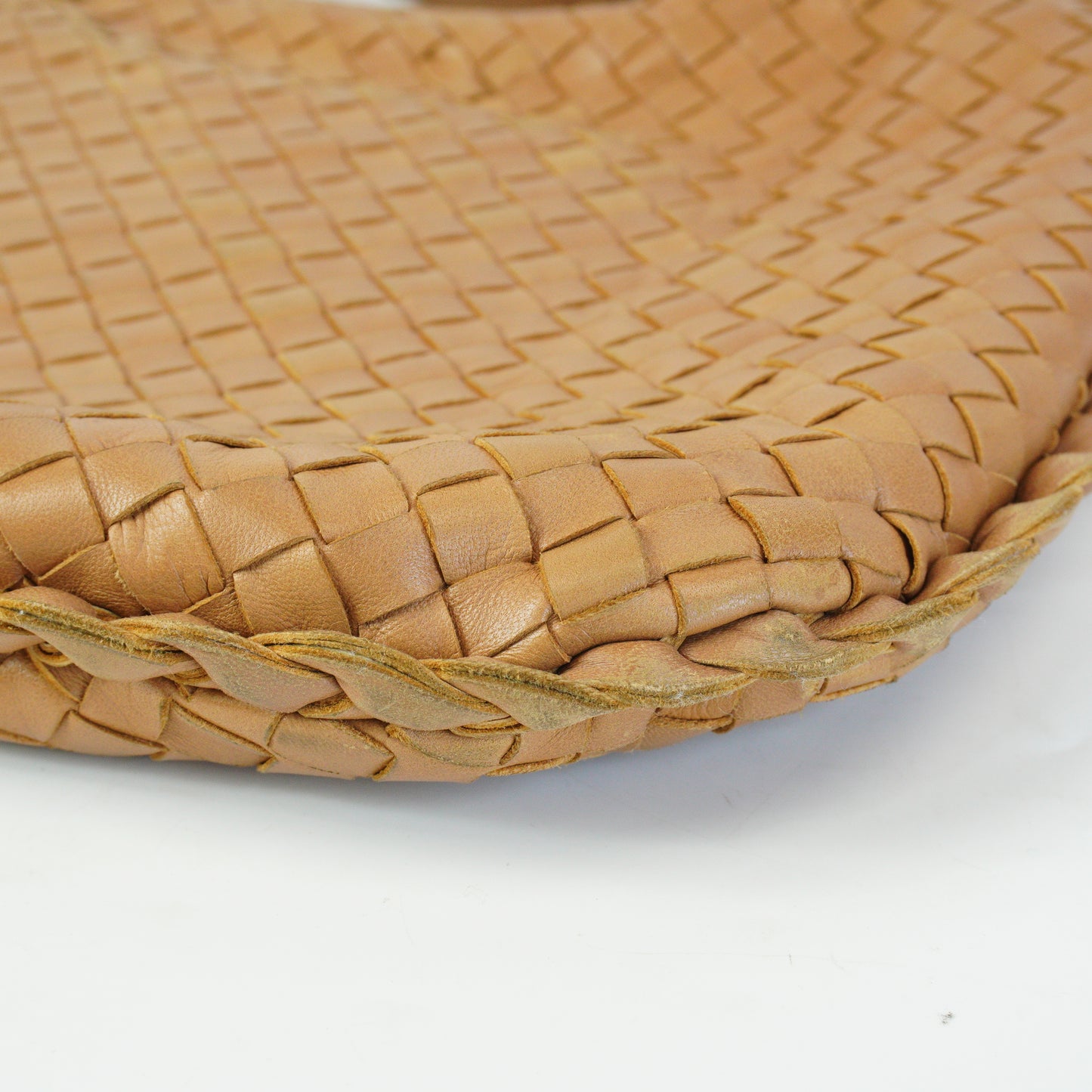 Bottega Veneta Intrecciato Hobo Bag Tan Large GHW