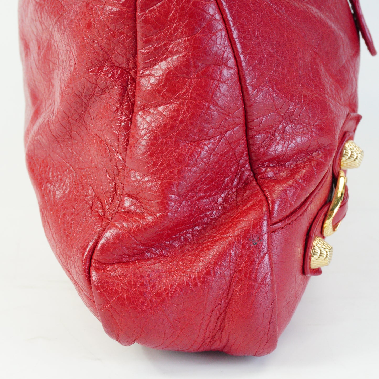 BalenciagaClassic City Medium Red GHW