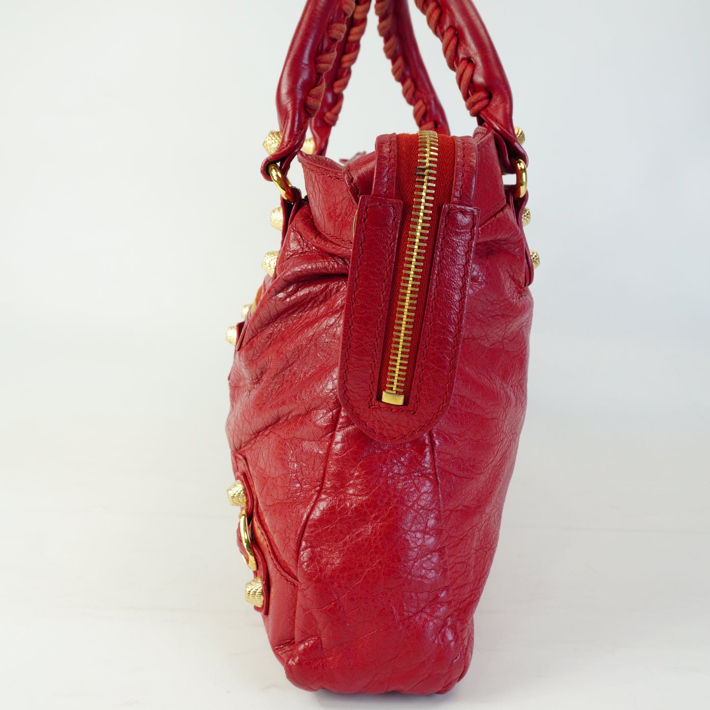 BalenciagaClassic City Medium Red GHW