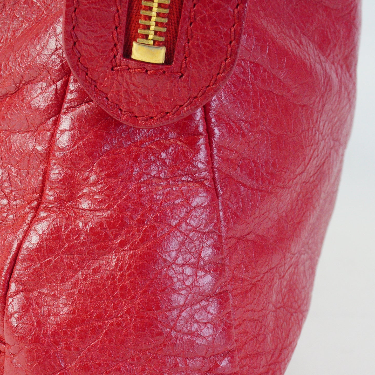 BalenciagaClassic City Medium Red GHW
