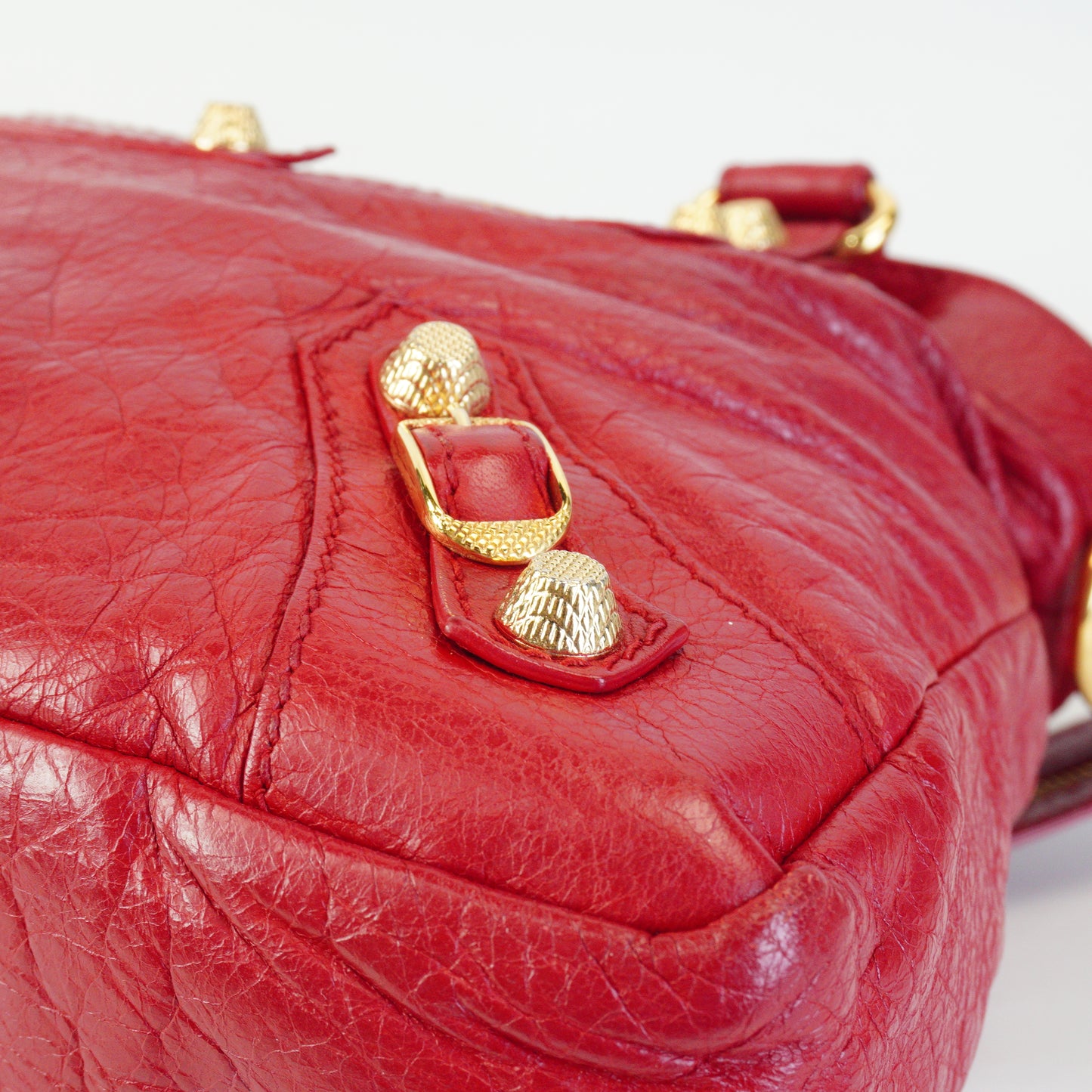BalenciagaClassic City Medium Red GHW
