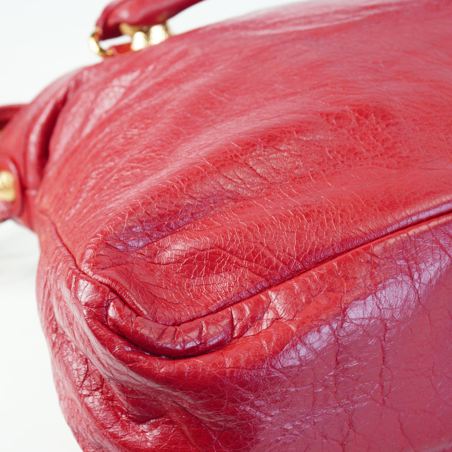 BalenciagaClassic City Medium Red GHW