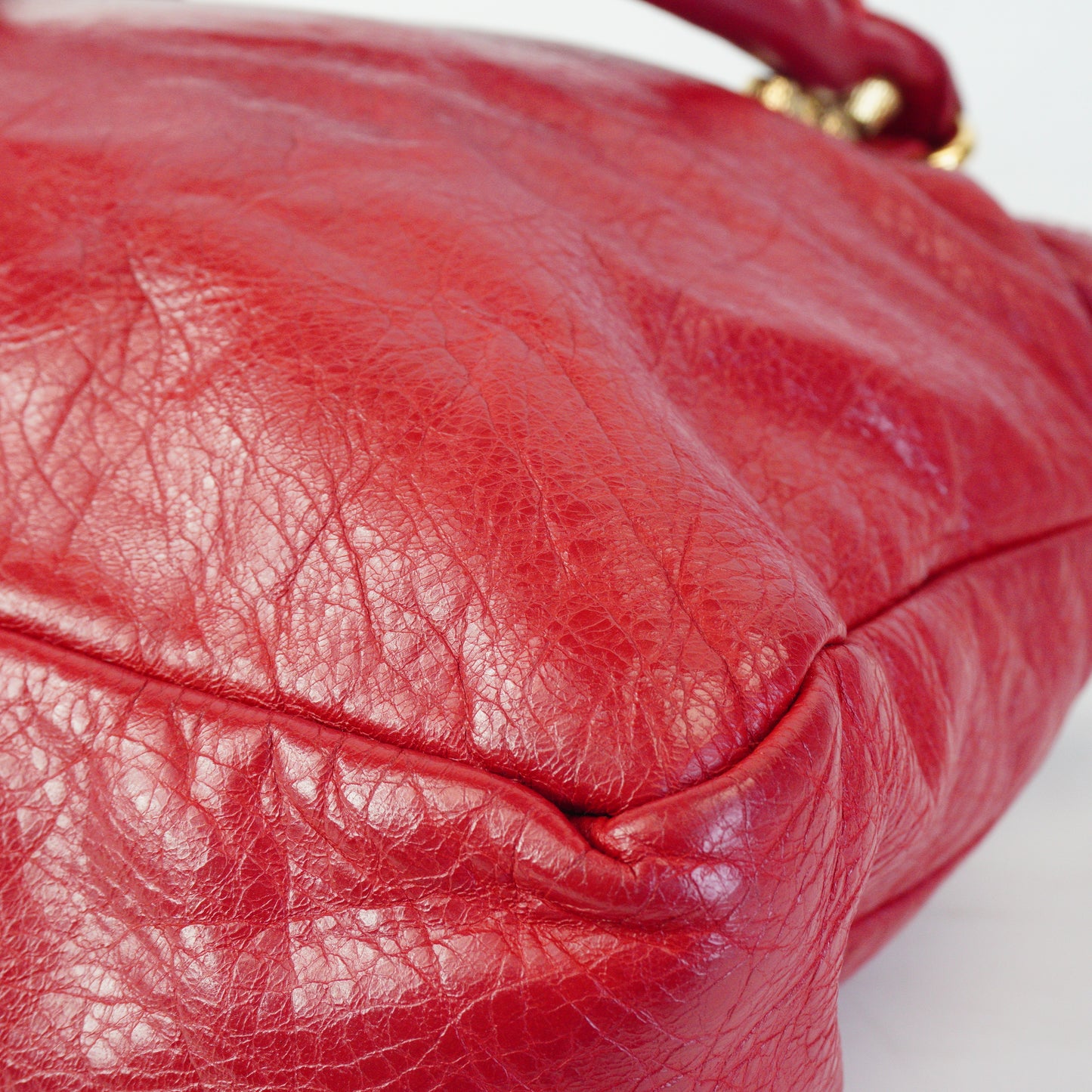 BalenciagaClassic City Medium Red GHW