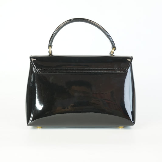 Celine Teen Nino Bag Black Patent