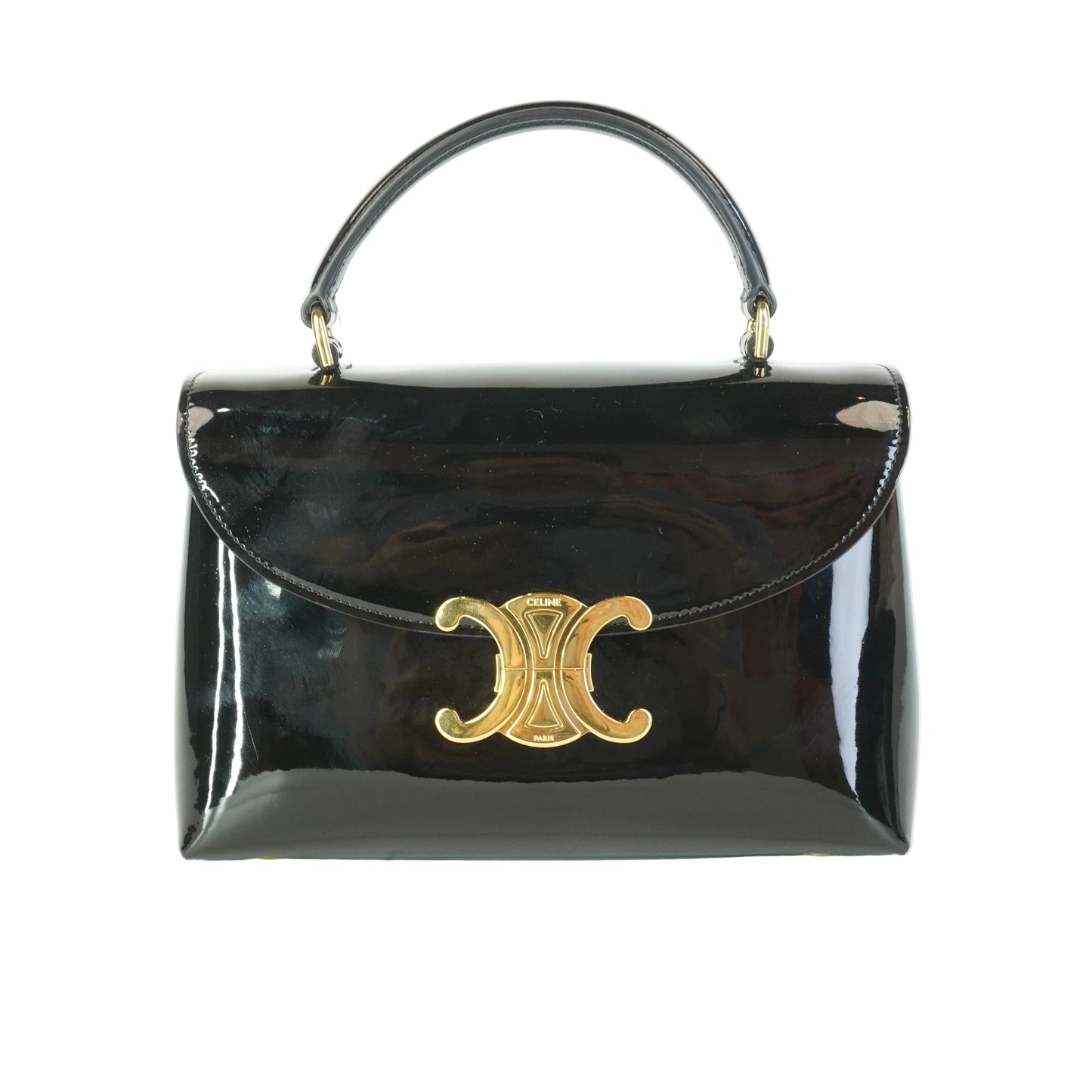 Celine Teen Nino Bag Black Patent
