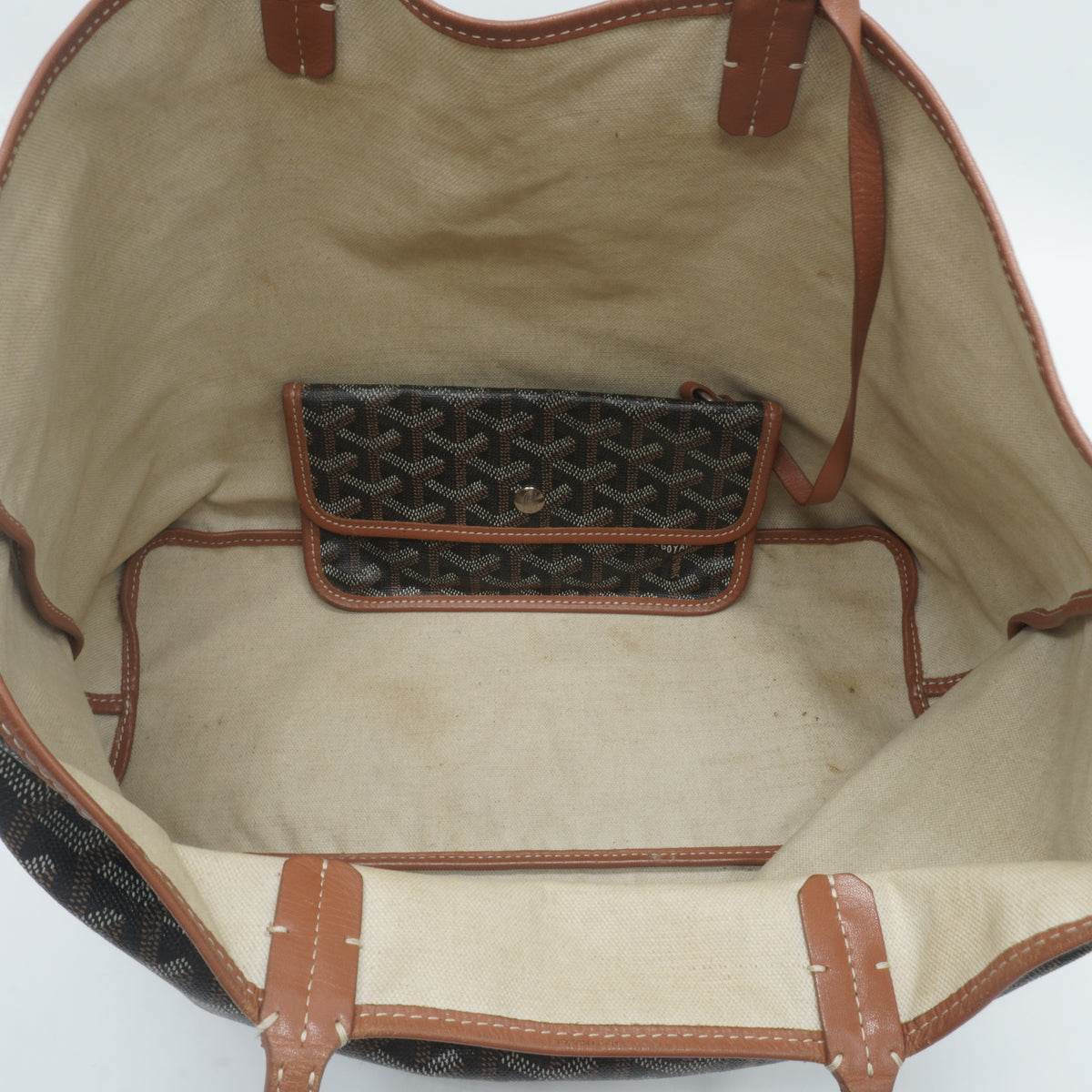 Goyard	Saint Louis Tote Bag Tan MM SHW