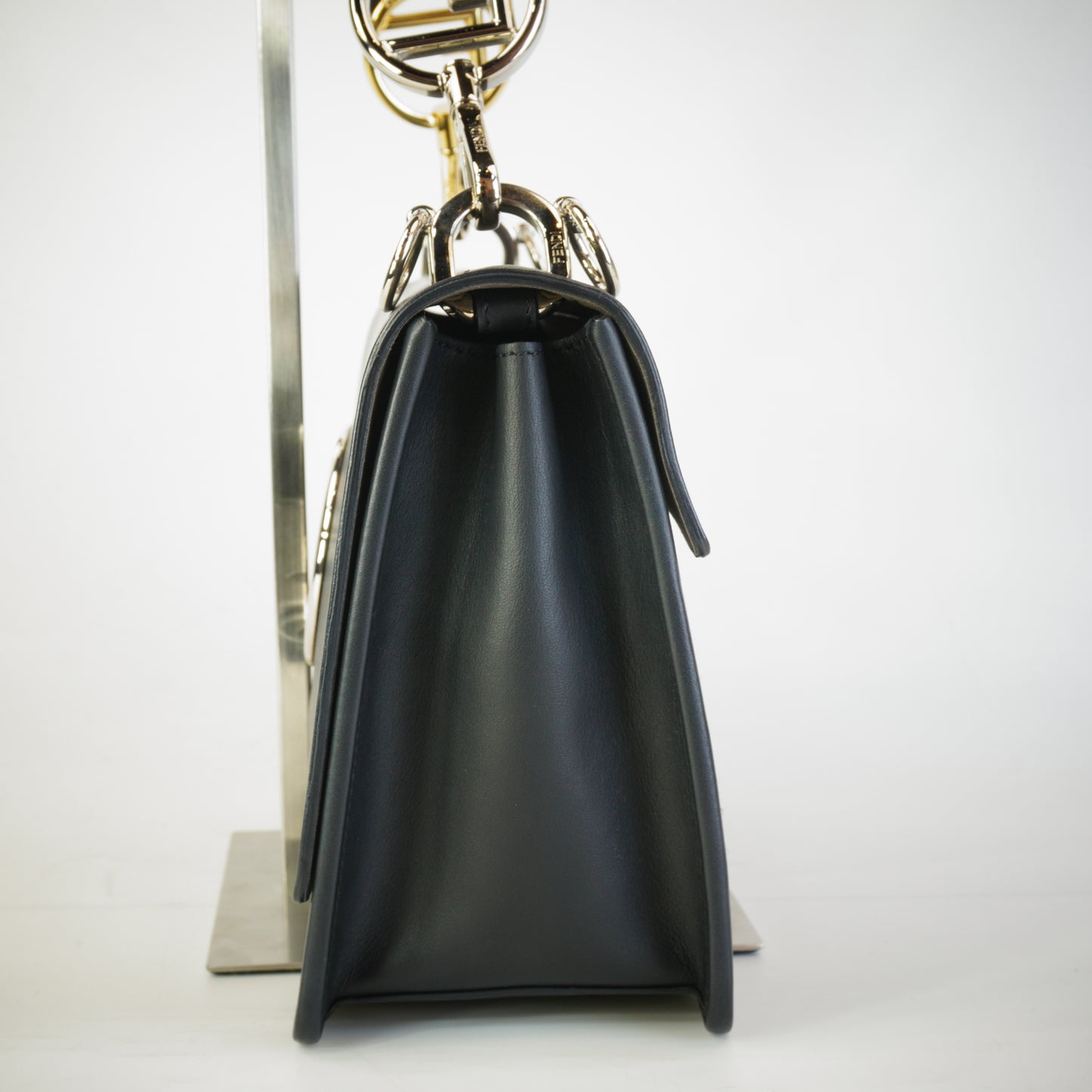 Fendi Kan I F Shoulder Bag Small Black GSHW