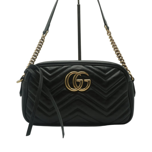 Gucci	GG Marmont Matellase Camera Bag Black GHW