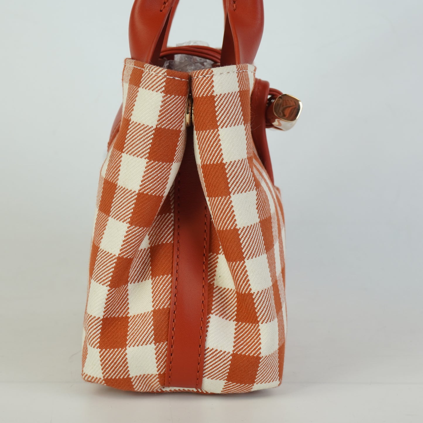 Longchamp	Small Tote Red/White