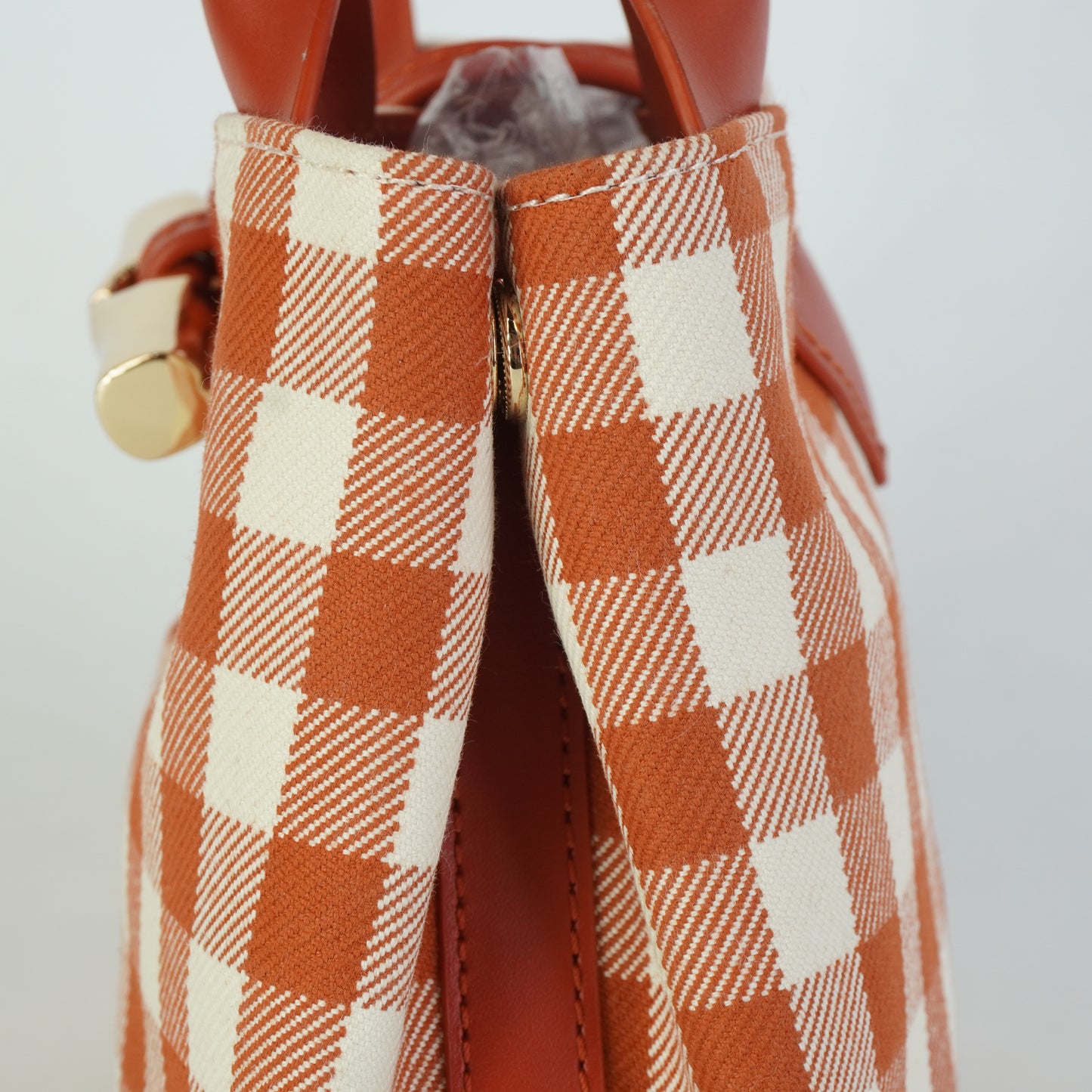 Longchamp	Small Tote Red/White