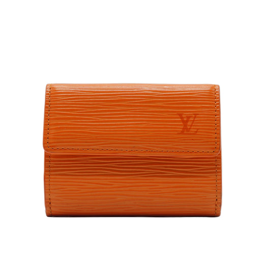 Louis Vuitton	Orange Epi Leather Card Holder