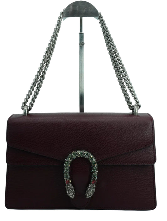 Gucci Dionysus Pebbled Calfskin Burgundy Medium SHW