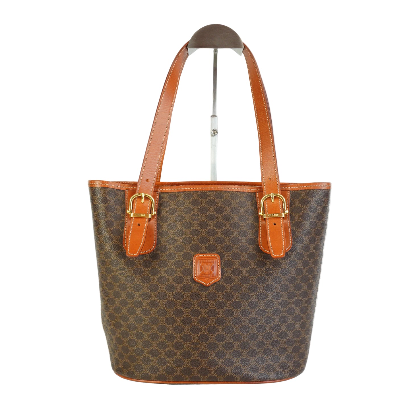 Celine  Macadam Tote Brown Small GHW
