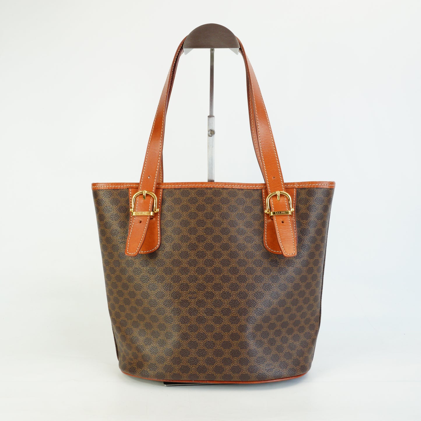 Celine  Macadam Tote Brown Small GHW