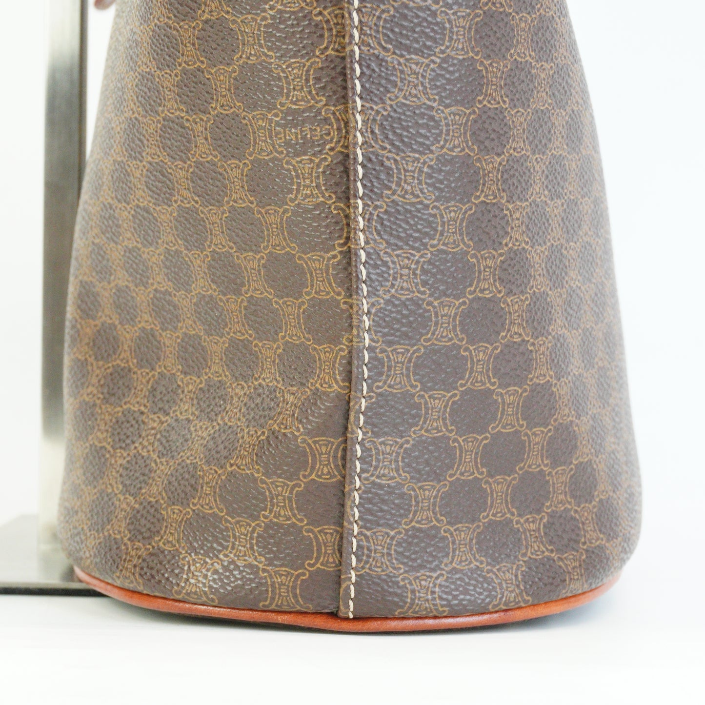 Celine  Macadam Tote Brown Small GHW
