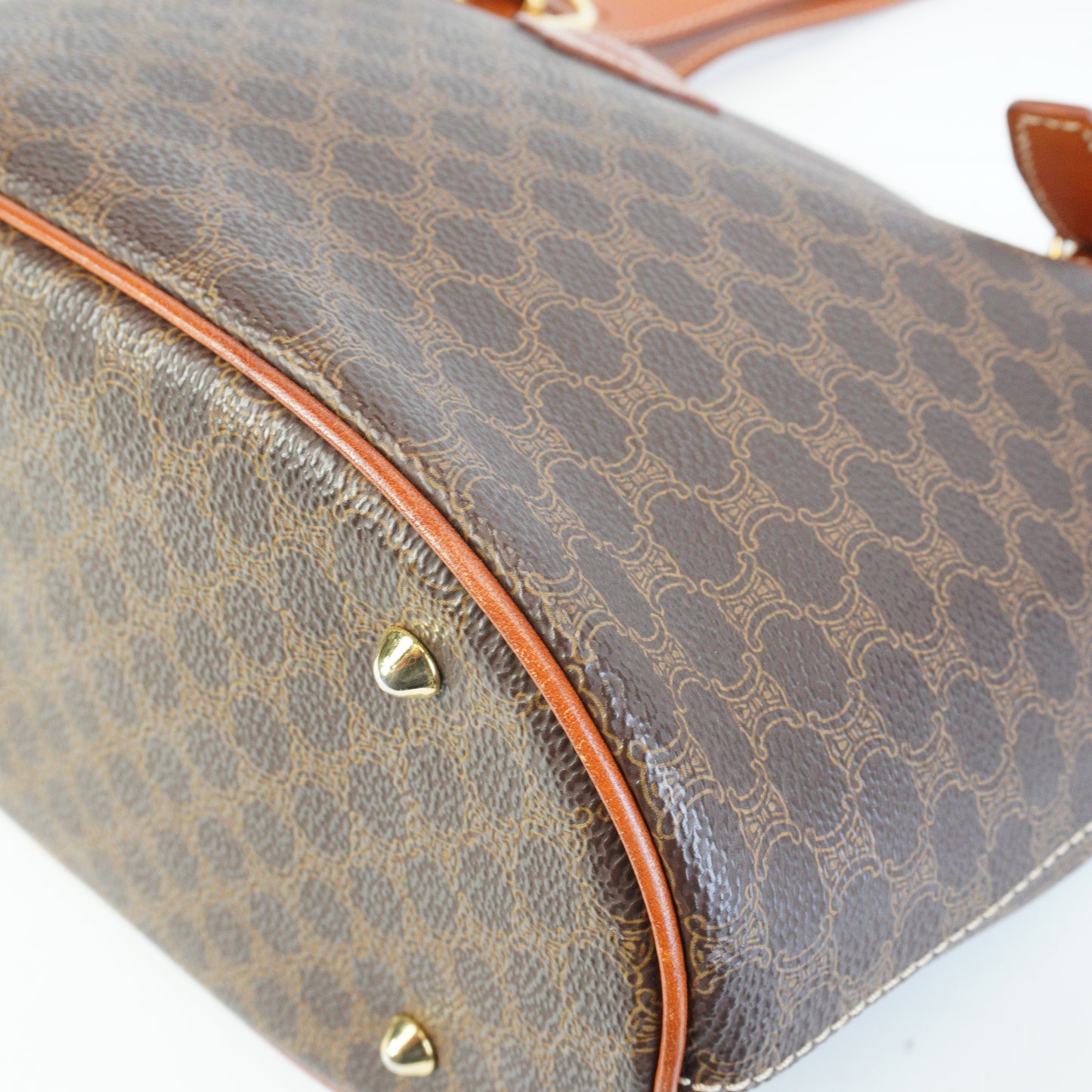 Celine  Macadam Tote Brown Small GHW