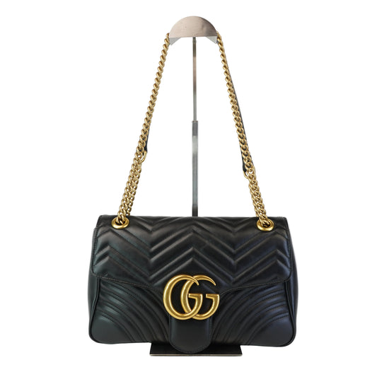 Gucci GG Marmont Matelasse Shoulder Bag Black